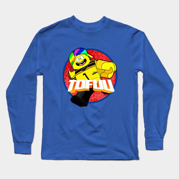 Tofuu Character Running Long Sleeve T-Shirt by Sketchy